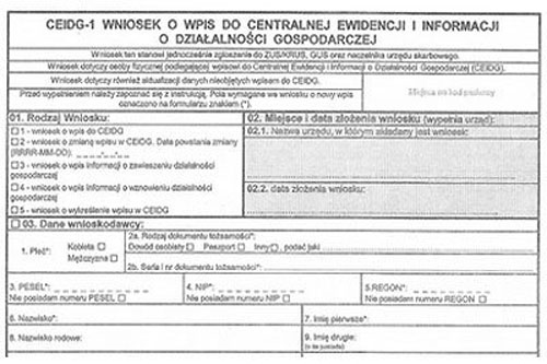 Wniosek CEIDG-1